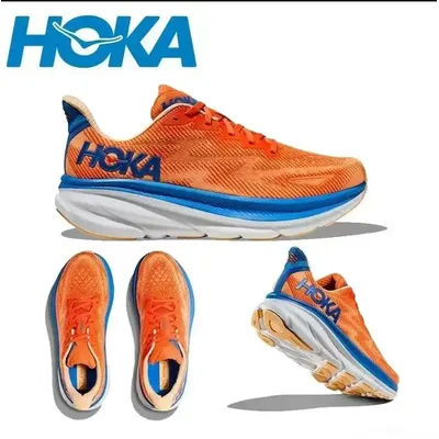 HOKA Clifton 9 Running Shoes Mens Women's Lightweight Cushioning Marathon Breathable Highway Trainer