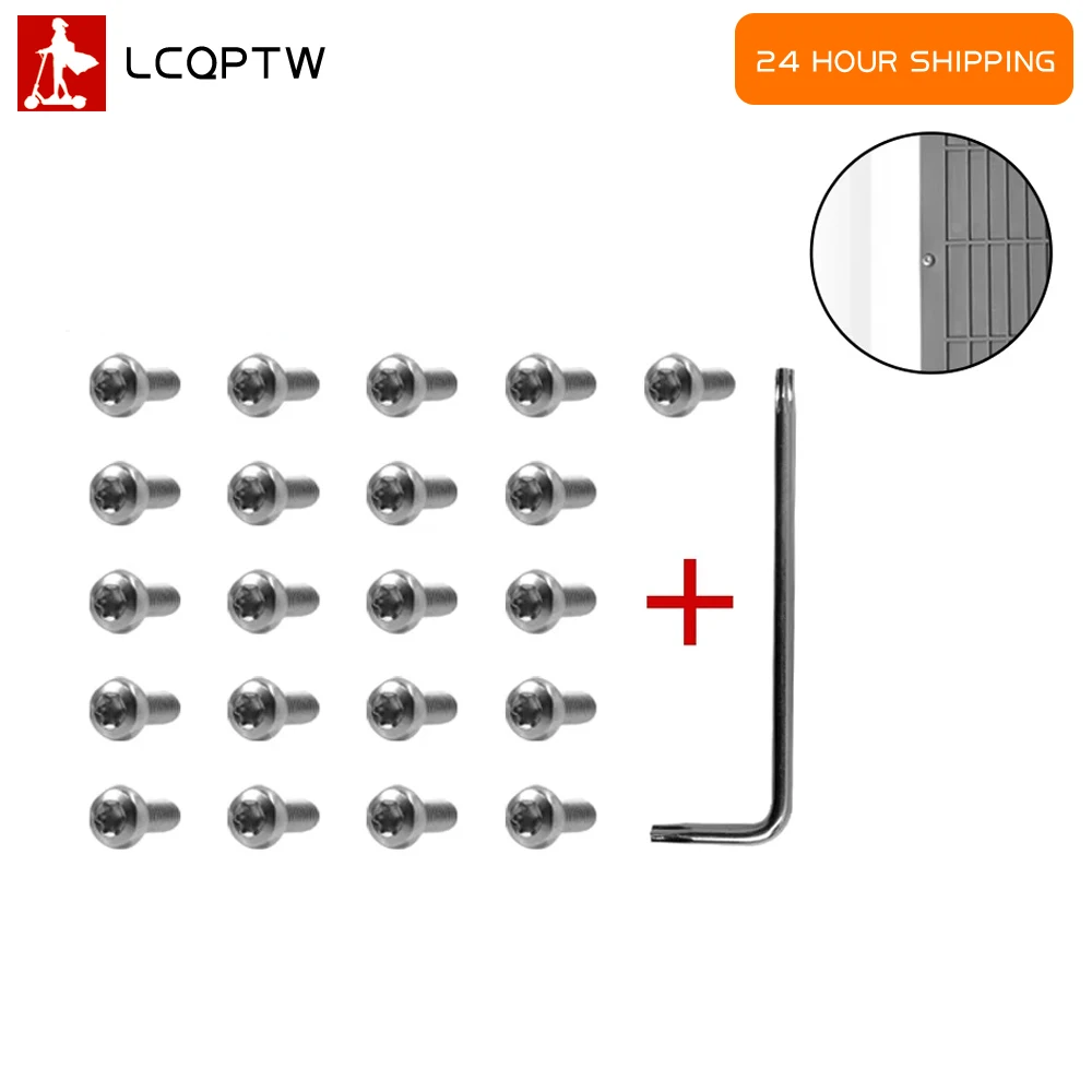 17/21-teiliges Scooter-Schrauben-Reparaturset für Xiaomi M365/Pro/Pro2 Elektroroller, Edelstahlteile für die untere Batterieabdeckung Image