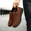 Leder Herren Freizeit schuhe bequeme Walking Running Sneakers atmungsaktive Herren Slipper Slip on Fahr schuhe Zapatos Größe 39-48