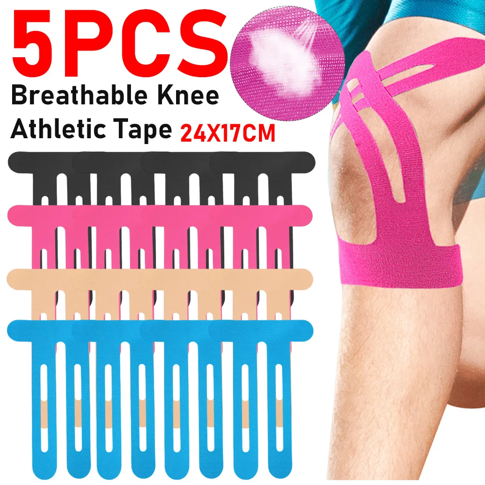 5PCS Knie Sportlich Band Selbstklebende Elastische Bandage Atmungsaktive Hansaplast Sport Bandage Schutz Für Sport Fitness Sicherheit Image
