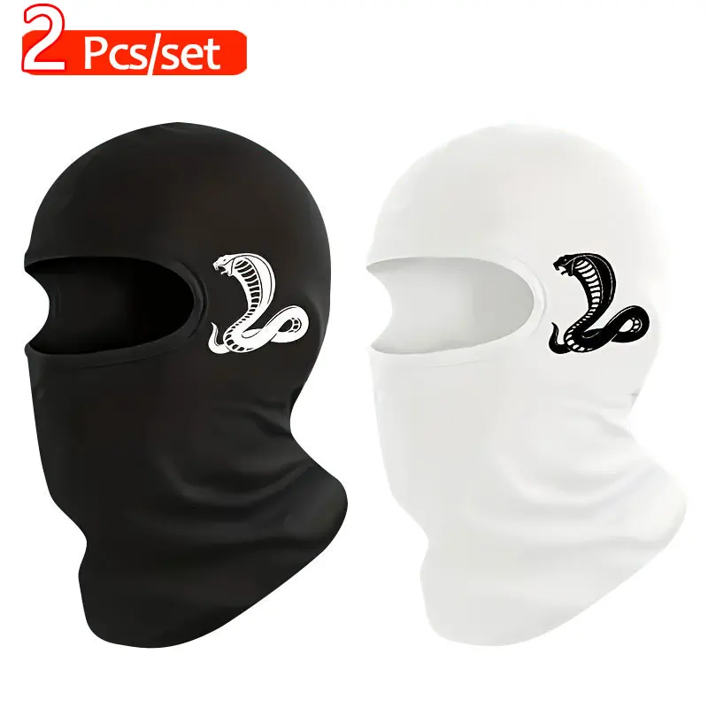 2Pcs Set Motorrad Reiten Mützen Hut Outdoor Sport Kopf Abdeckung Angeln Sonnenschutz Maske UV Schutz Balaclava Gesicht Maske Image