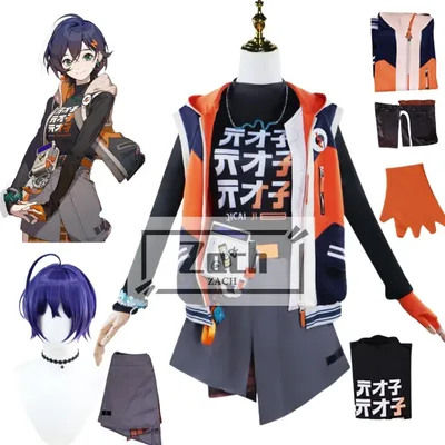 Rin Cosplay Kostüme Spiel Zenless Zone Zero für Anime Expo berühmten Spielfigur Orange Mantel lila Image