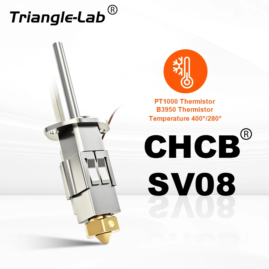 Trianglelab CHCB-SV08 Hotend Hot Side Upgrade für SV08, kompatibel mit vorherigen Kühlkörpern, 80 W Heizelement Image