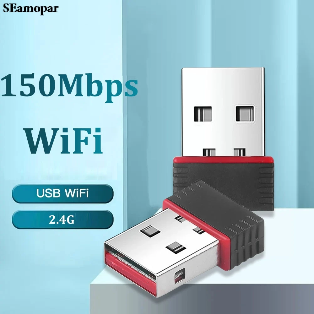 Wireless Mini USB WiFi 6 Adapter 150 Mbit/s RTL8188 802.11n USB Wifi Empfänger Dongle Netzwerk Karte Adapter Desktop Laptops Win 7 8 Image
