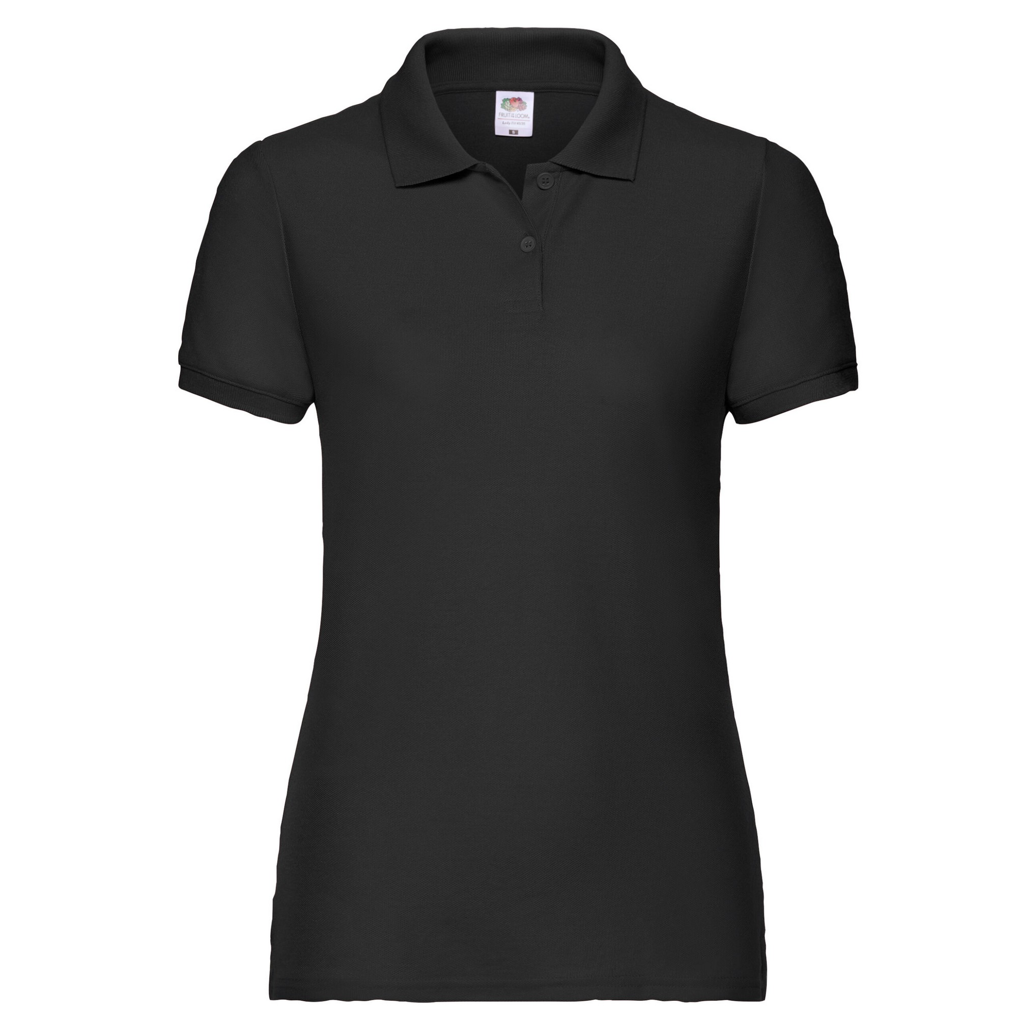Fruit of the Loom - "Lady Fit 65/35" Poloshirt für Damen (Schwarz) Image