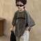 Abbigliamento per bambini T-shirt casual per bambini Tinta unita Ragazzo Manica corta Stile