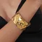Bracciale rigido in acciaio inossidabile 304 aperto alla moda della Boemia per accessori da donna