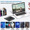 Unità DVD/CD USB 3.0 Lettore DVD/CD esterno portatile RW Masterizzatore ottico sottile Lettore Tipo