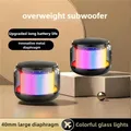 Mini altoparlante Bluetooth portatile MINGCVIL con luce LED a colori, ampio subwoofer esterno per bagno, piccolo audio Bluetooth ad alto volume