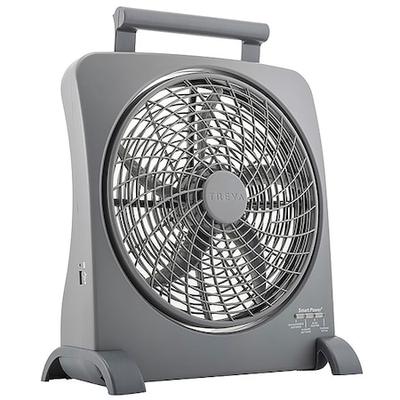 TREVA/O2COOL FD10006AU Compact Fan, 10" dia. Blade, 2 Speed, Watts: 13