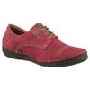 Schnürschuh JOSEF SEIBEL "Fergey 41", Damen, Gr. 42, rot (rot kombiniert), Leder, casual, Schuhe, Freizeitschuh, Komfortschuh mit Wechselfußbett