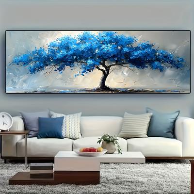TEMU Abstract Of Life Canvas Art Print, Art Deco Modern Oblong Horizontal Canvas Poster, Frameless Wall Art Decor For Living Room, Bedroom, Hallway, With 2025 New Year Gift For Spring Decoration Image