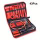 TEMU 43pcs Auto Trim Removal Tool Kit - Plastic Car Upholstery Repair Set With Precision Hook, Pick, Clip Pliers, Terminal Removal Key Tool, And Wiring Threader For Stereo And Panel Removal