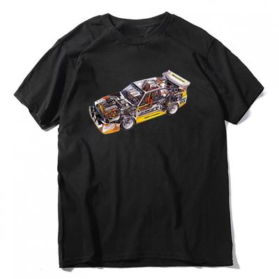 TEMU Men's Retro S1 Car Rally Graphic T-shirt - Slim Fit Vintage Racing Tee With Geometric Print, Short Sleeve Round Neck, Machine Washable, Sizes S-xxxl, Race Car Shirt Image