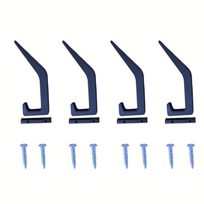 TEMU 4pcs Soundproofing Panel Hooks, Coat And Hat Hangers, Suitable For Acoustic Panels, No-drill Sound Absorbing Board Hooks, Utility Hooks Image
