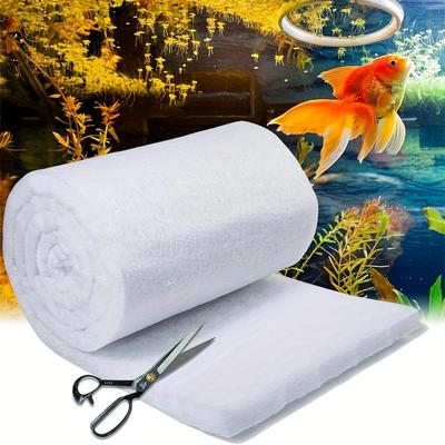 TEMU High-density Dense Filter Pad For Aquariums, Air Purifying Filter Materials, Initial Filters, Vents, Suitable For Gardens, Saltwater, Sediment, Plants, Trout - White Image