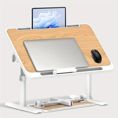 TEMU Homlive Multifunctional Table Bed, Adjustable Lap Desk - Portable Bed Table For Laptop, Eating, Reading, Writing On Bed, Couch, Sofa - Durable Material, Space-saving Design