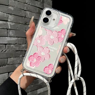 TEMU For Lanyard -shock Phone Painting Phone For Iphone 15/13/11/14/12/8/7/xs/pro// Pm2 2025 New Lanyard Phone Image