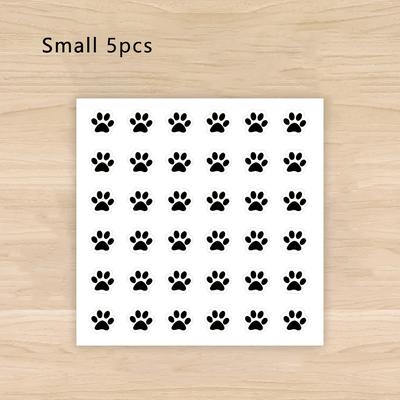TEMU Over Small Paw Print Stickers With A , Suitable For Laptops, Bottles, Phones, Notebooks, Diaries, Planners, Water Bottles, Phone Cases, And Decorations. Image