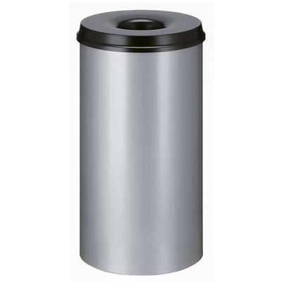 V-part - Papierkorb Selbstlöschend 50 l Silber und Schwarz Image