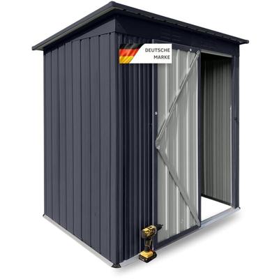 Albatros - Profi Gerätehaus s – verzinktes Metall in Anthrazit (ral 7016) 165x86x174cm, 2,1m³ Image