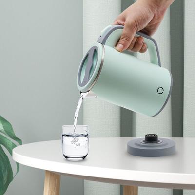 Senderpick - Kleiner Wasserkocher 800ML Mini Teekocher 600Watt Reise-Wasserkocher Edelstahl