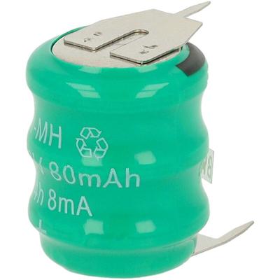 Vhbw - NiMH Ersatz Knopfzellen-Akku Typ V80H 3-Pins 80mAh 3,6V kompatibel mit Modellbau-Akkus, Image