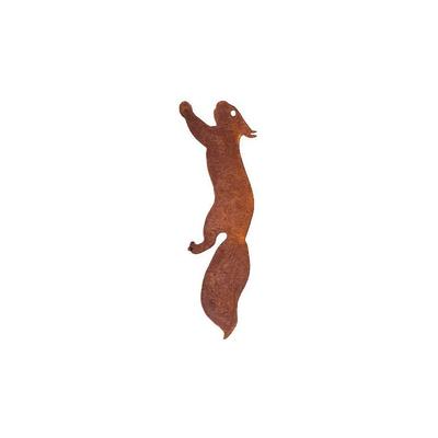 Aiperq - Baumhörnchen - Gartendeko aus Metall - 30 cm - Natürliche Rostpatina Image