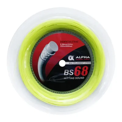 200m gauge 0.68mm alpha Badminton String bs68 Durable/High-elasticity/attack Badminton String ﻿
