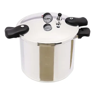 Aluminum Pressure Cooker 23-Quart Induction Compatible Aluminum Pressure Canner