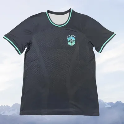 New Hot-selling Brazilian Football Jersey Men's T Shirts Leisure Thai Jersey Short Sleeve Quick-Dry Training Sports Unisex Top