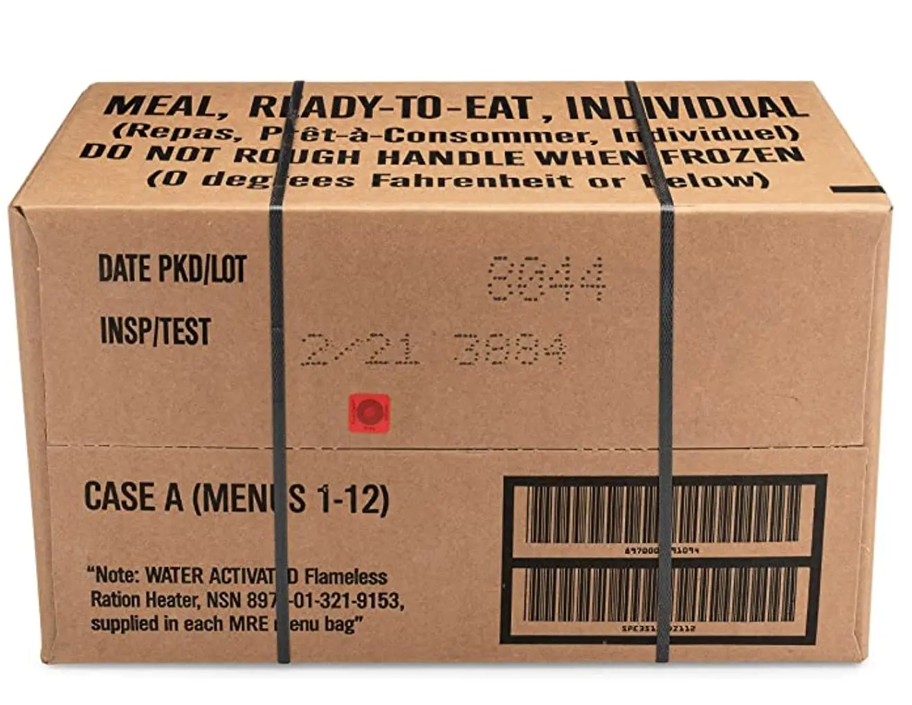 24ct US Military Surplus MRE Meals Ready to Eat 2021 Inspect A+B Case Bundle Menus 1-24