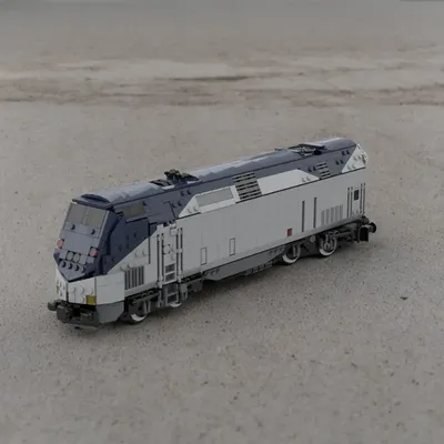 1305-Piece Amtrak P42DC Locomotive Model, Ideal for Train Enthusiast Display
