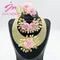 YM Jewelry Sets Multicolor Bridal Wedding Necklace Green Crystal Earrings Dubai Gold Color Jewelry
