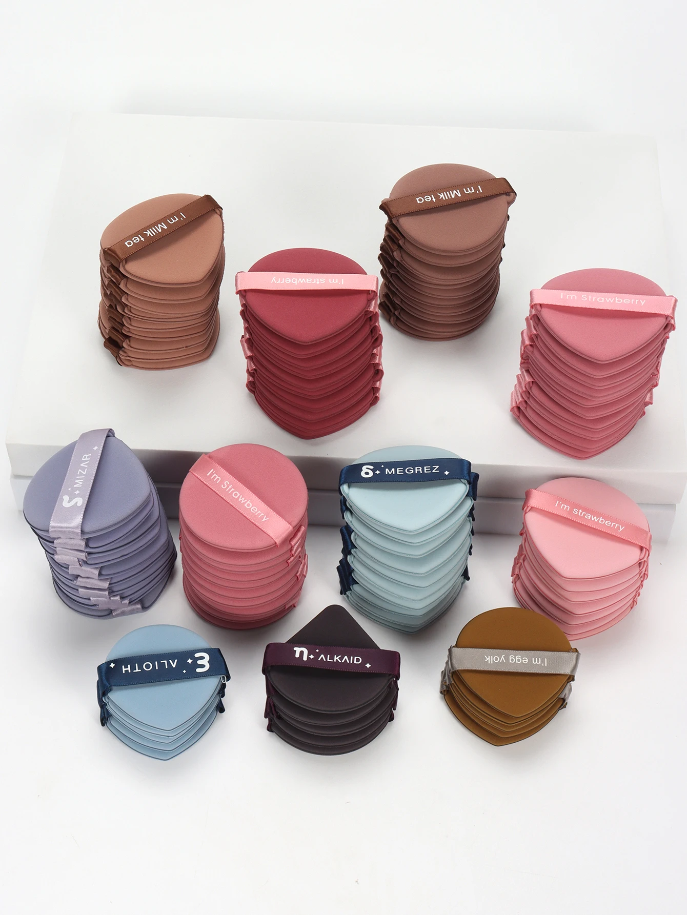 Air Cushion Puff 100 Stück wird größer, wenn sie Wasser ausgesetzt wird, Nass- und Trocken-Grundierungs-Make-up-Schwamm, geeignet für alle Hauttypen Image