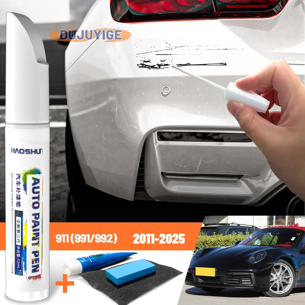 Autolack Stift Farbe Pflege Kratzer Reparatur Wachs Malerei Kratzer Entferner Für Porsche 911 991 MK7 MK8 2011-2025 2012 2013 2014 2015 Image