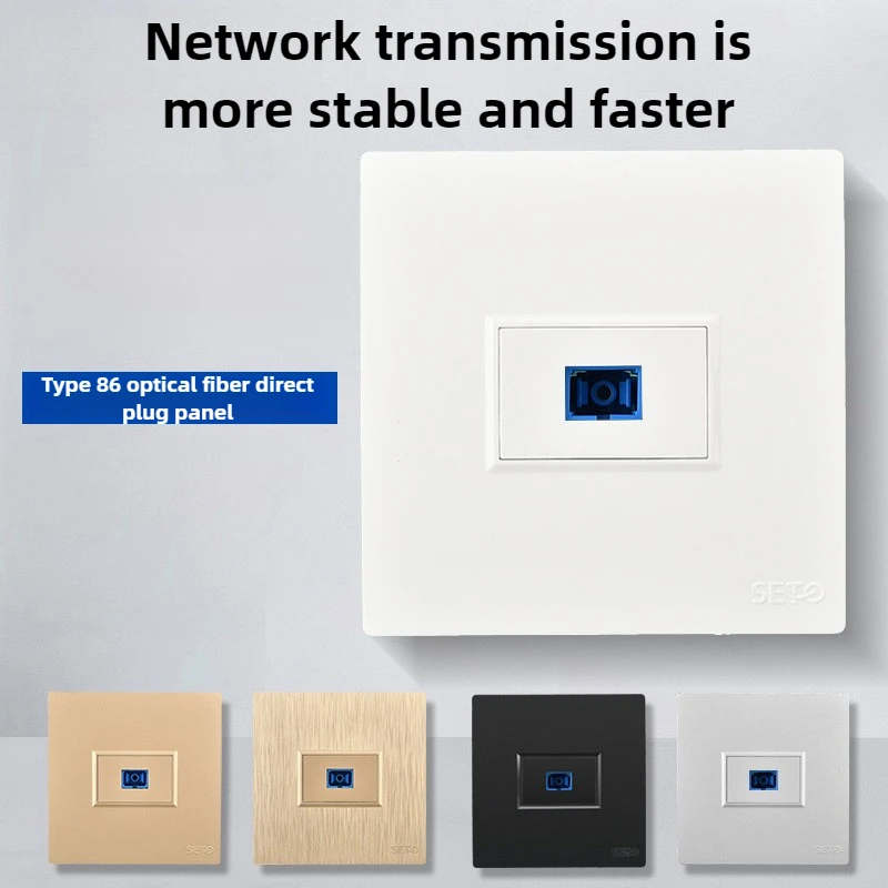 86-Typ verdeckte SC-Glasfaser-Steckdosenleiste, Springseilflansch, Glasfaserlegierung Image