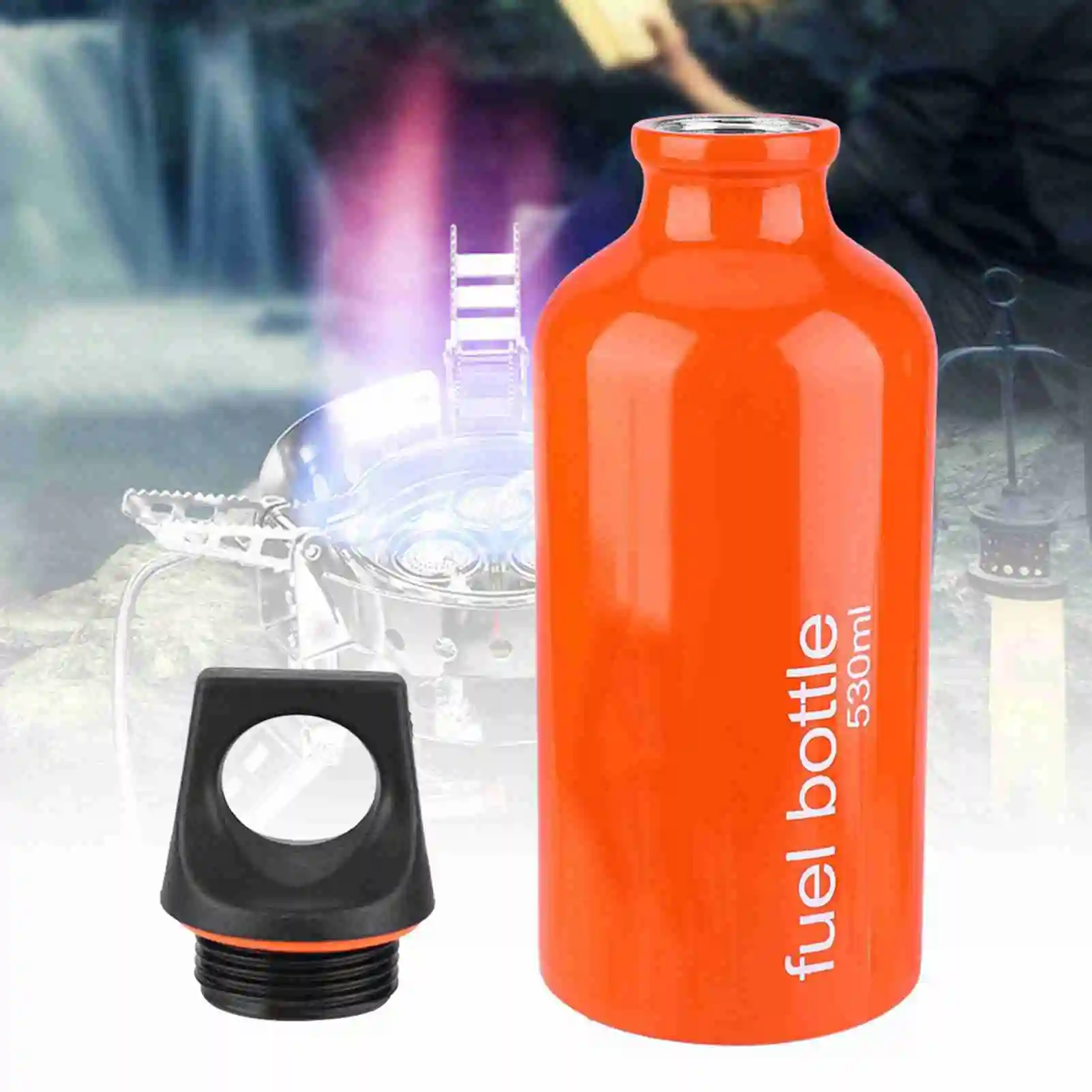 Tragbare Kraftstoff Flasche 530ML Tragbare Gasherd Öl Behälter Kraftstoff Lagerung Für Outdoor Camping Wandern Kraftstoff Lagerung Flasche Image