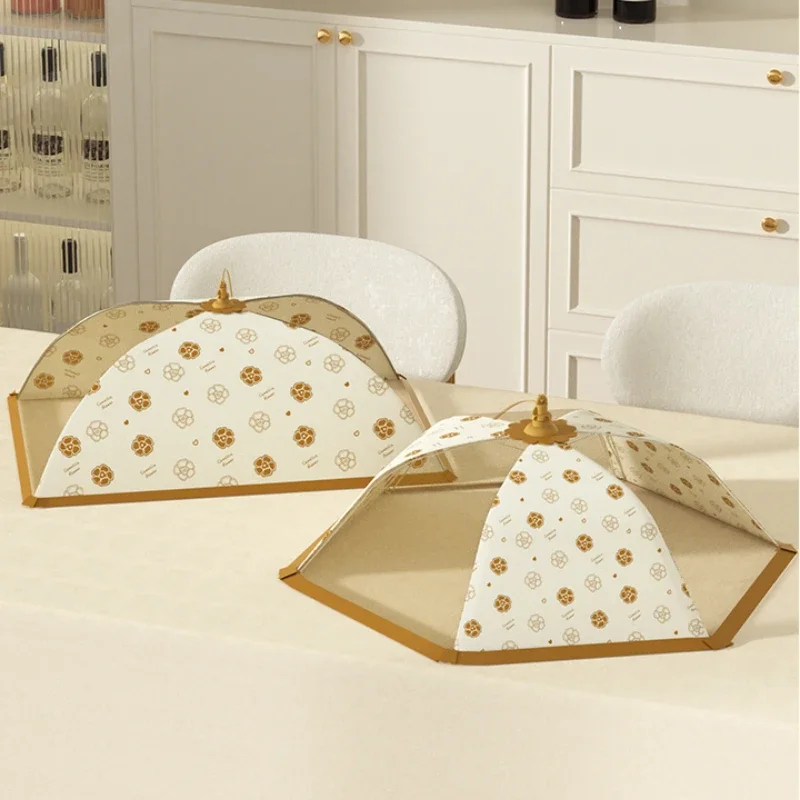 Klappbare Lebensmittel abdeckung Esstisch Anti-Mücken-Staubs chutz Küchen helfer Esstisch Dekoration Zubehör Küchen utensilien