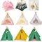 Simulazione di casa delle bambole Campeggio Piccola tenda Modello di scena Bambole mobili Accessori