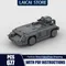 Modello di auto blindata militare Moc Building Blocks Alien M577 APC Modello di carro armato Tecnologia Mattoni Assemblaggio fai da te Set di giocattoli per le vacanze Regali