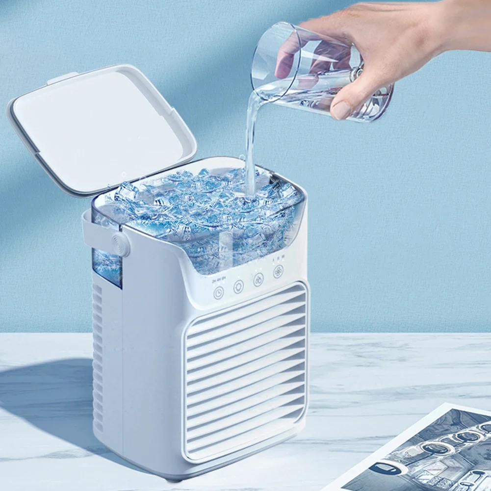 Climatiseur Portable USB, ventilateur de pulvérisation électrique à 3 vitesses, grand réservoir d