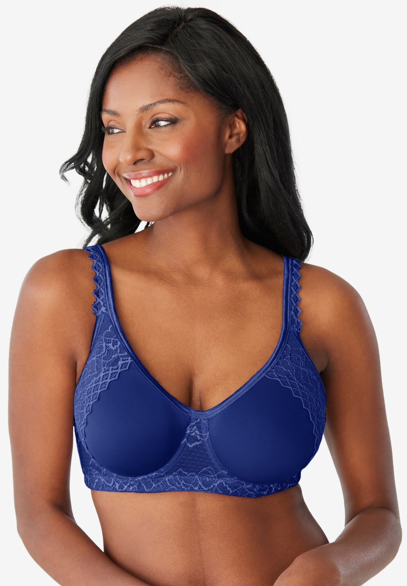 Plus Size Women's Secret Shaping Bra by Comfort Choice in Ultra Blue (Size 46 DD)