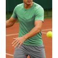 US Open Per uomo Maglietta sportiva Maglia da tennis Maglietta da tennis Maniche Corte Traspirante Yoga Tennis Golf Girocollo Grafico Verde Chiaro Blu Viola Abbigliamento da tennis