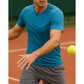 US Open Per uomo Maglietta sportiva Maglia da tennis Maglietta da tennis Maniche Corte Traspirante Yoga Tennis Golf Girocollo Grafico Verde Chiaro Blu Viola Abbigliamento da tennis