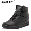 Designer Frau Atmungsaktive High Top Schwarz Weiß Stiefel Frauen Casual Sport Schuhe Plattform