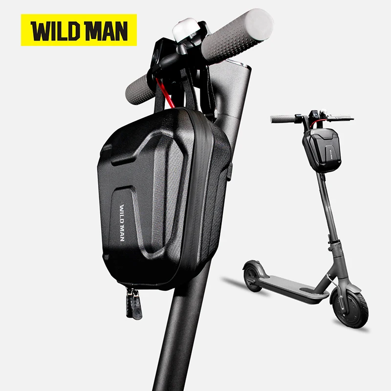 WILD MAN Front Taschen MTB Fahrrad Tasche EVA Hard Shell Handtasche Große Kapazität Lagerung Tasche E-bike Tasche Zubehör Image