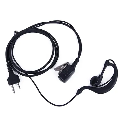 2 Pin PTT Ear Hook Earpiece Earphone MIC For MIDLAND Walkie Talkie G6/G7/G8/G9 GXT550 GXT650 LXT80, LXT110, LXT112 CB radio