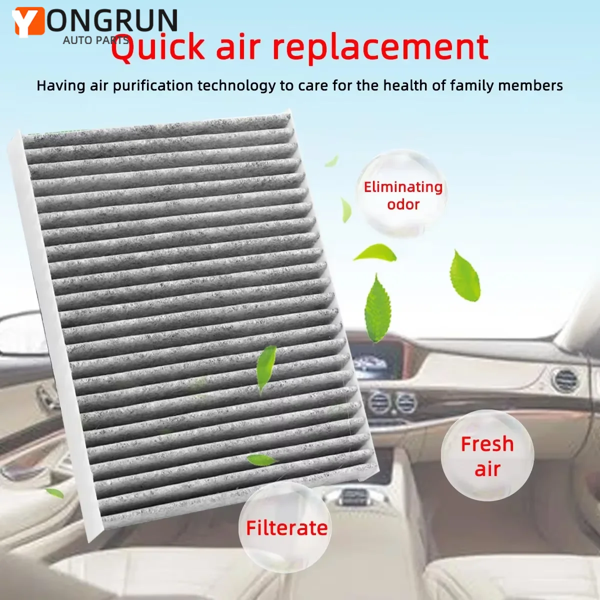 Geeignet für Lexus/Toyota Klimaanlage Filter 72880-Fl00a 72880-Fl00a Cf12157 Xc10622 Caf1950m 87139-0r030 Caf1950p Image