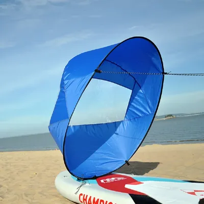 Kayak Boat Wind Paddle Sailing Kit Popup Board Sail Rowing Downwind Boat Windpaddle with Clear Window Kayak Accessories